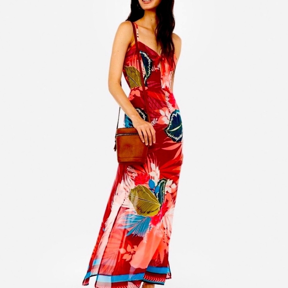 Express Vibrant Floral Maxi Dress